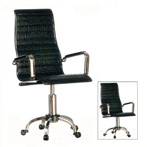 Office Director's Chair, Black and Silver